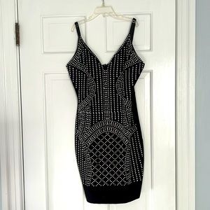Black Bedazzled Formal/Cocktail/Party Dress